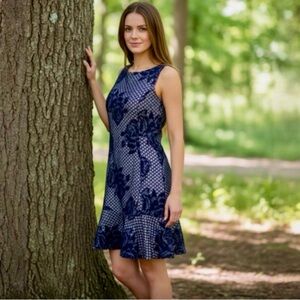 Betsey Johnson Floral Fit and Flare Dress